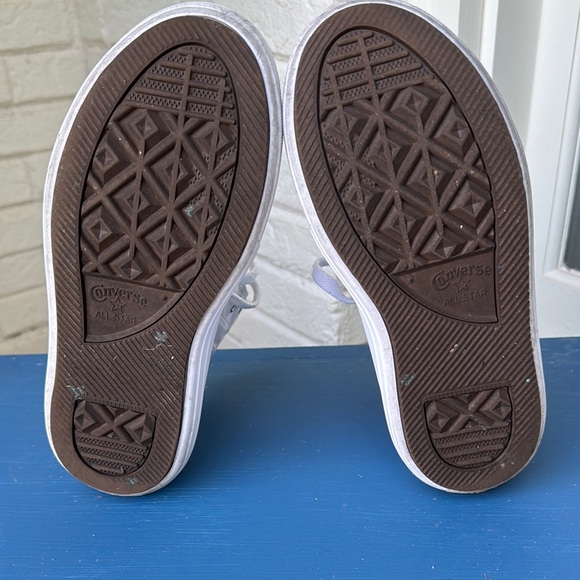 Converse White and Lavender High-Tops - Picture 12 of 13